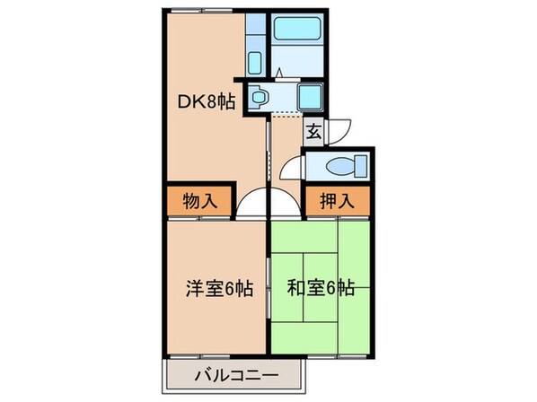 ハイム１５８の物件間取画像